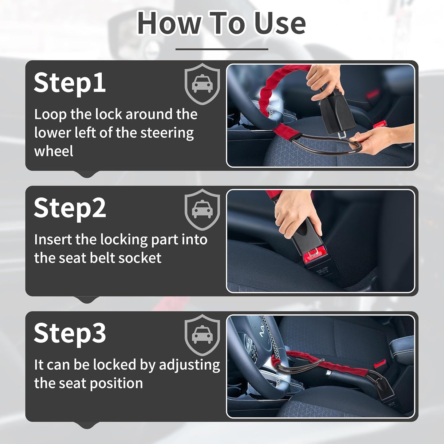 Universal Car Steering Wheel Lock